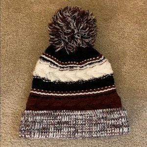 Knit Puff Ball Hat